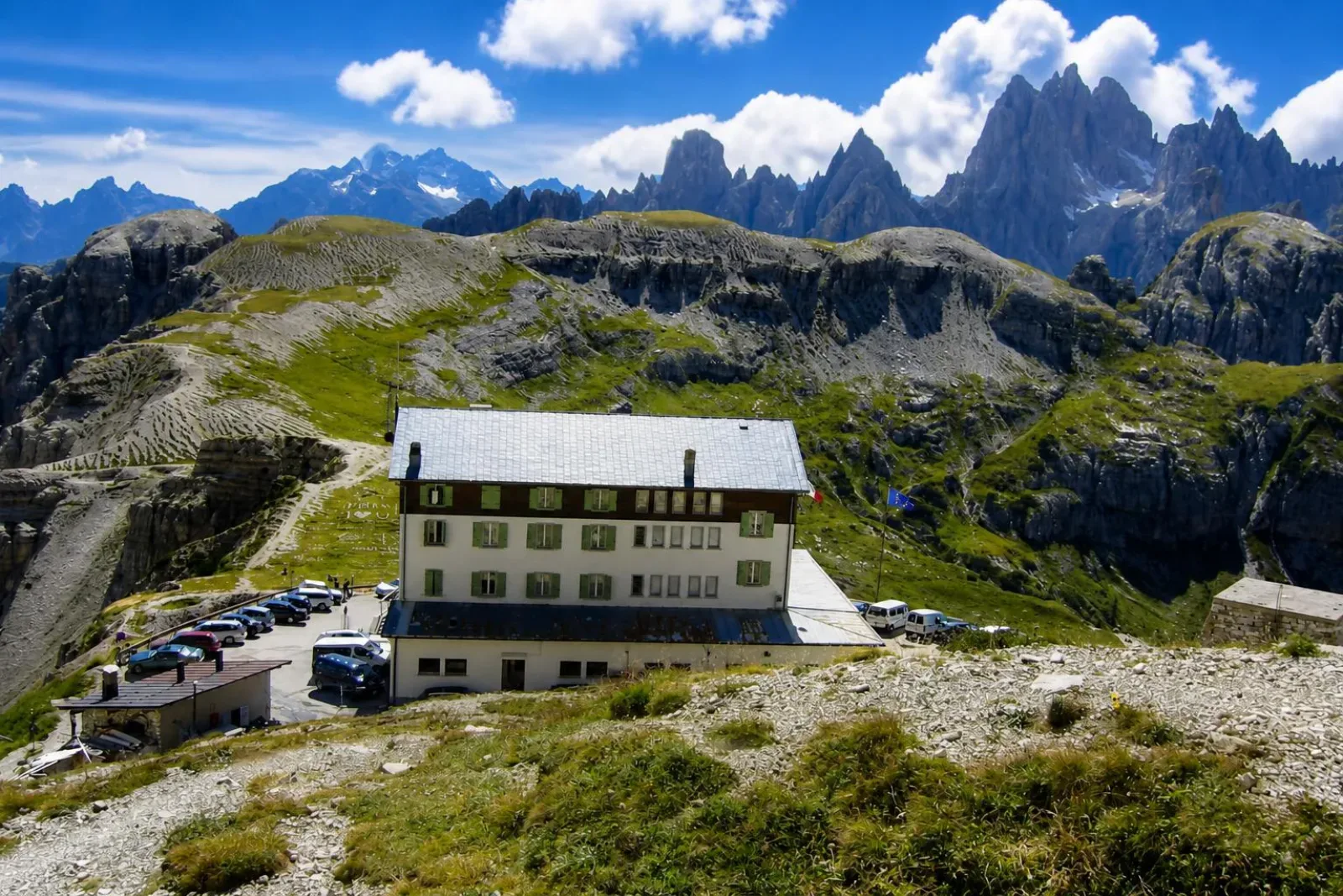 Pętla wokół Tre Cime, Rifugio Auronzo